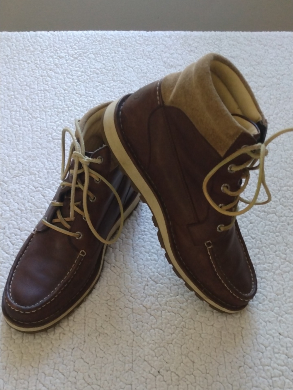 Sperry Brown Leather/Suede Moc Toe Boots 10.5 M - Picture 6 of 14